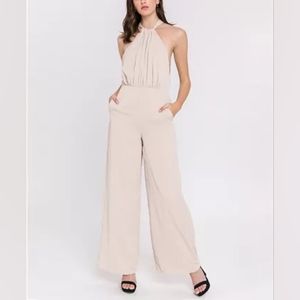 Nude Jumpsuit Bridesmaid